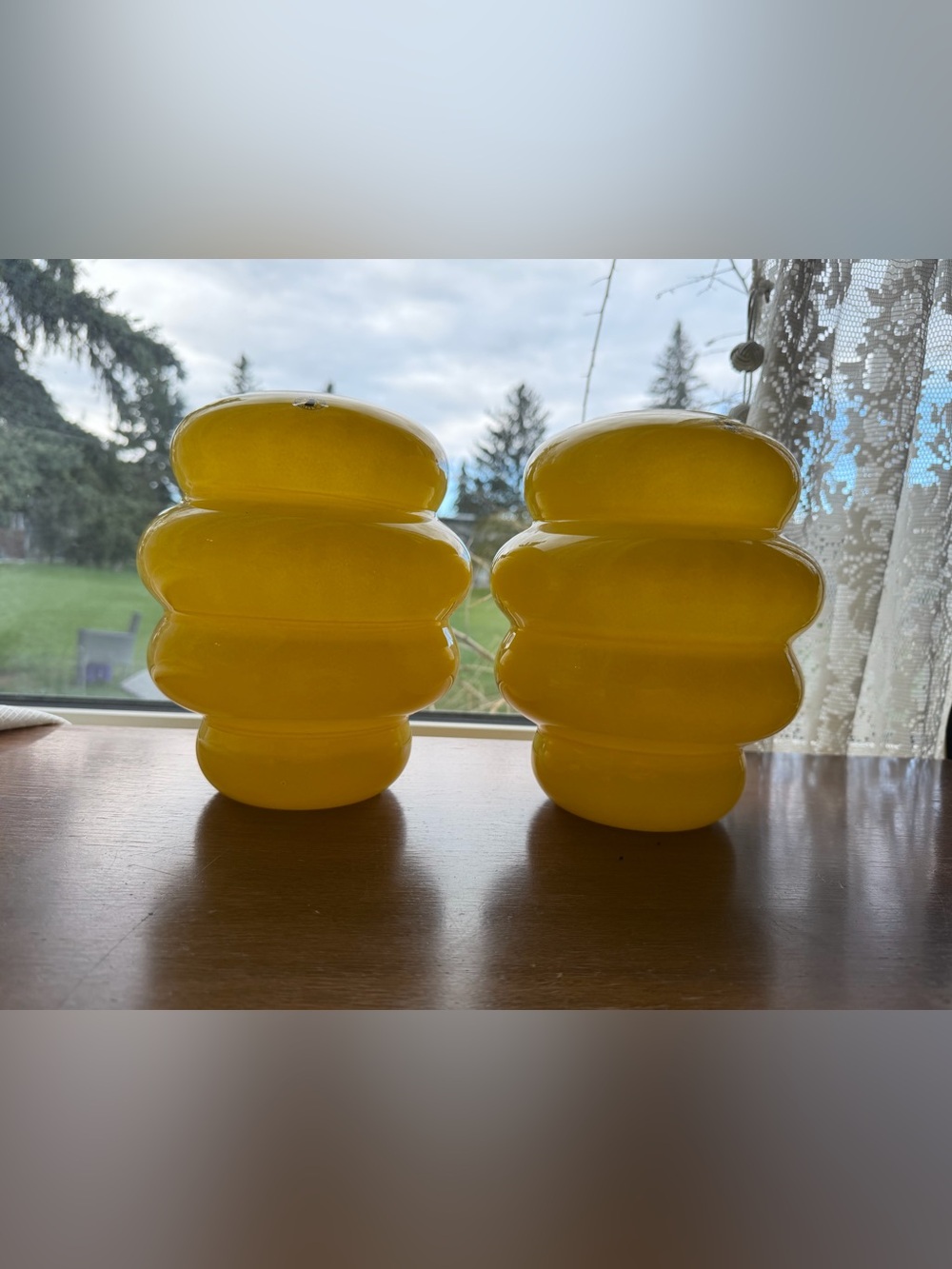 Pair of IKEA KÄLLARHALS vases from the Nytillverkad collection